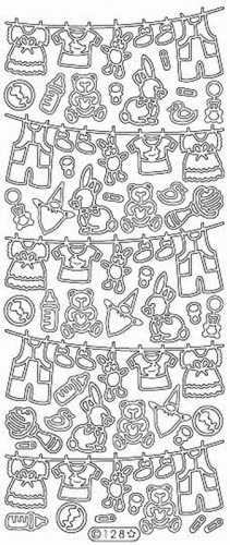 Sticker - Babysachen - gold - 128