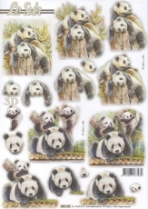 3D-Stanzbogen Panda von LeSuh (680.105)