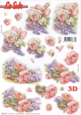 3D-Stanzbogen Rosenstrau von LeSuh (680.110)
