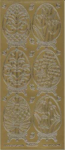 Sticker - Ostern - gold - 899