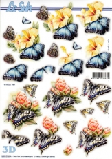 3D-Stanzbogen Schmetterlinge von LeSuh (680.076)