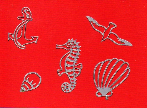 Sticker - Maritim - silber - 819