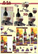 3D-Stanzbogen Metallic Wein von LeSuh (600.016)