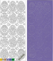 Sticker - Ostern - violett - 898
