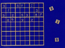 Sticker - Sudoku - gold - 1218