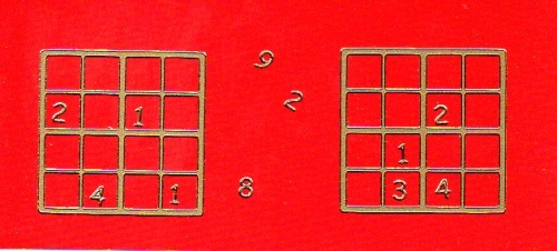 Sticker - Sudoku - gold - 1218