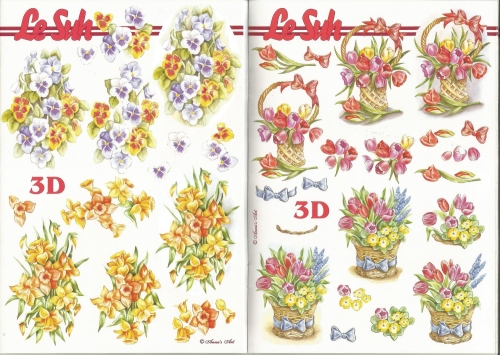 3D-Buch A5 Mini-Blumen von LeSuh (345615)