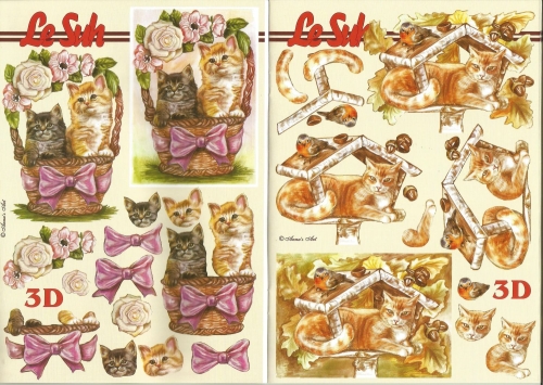 3D-Buch A5 Katzen von LeSuh (345625)