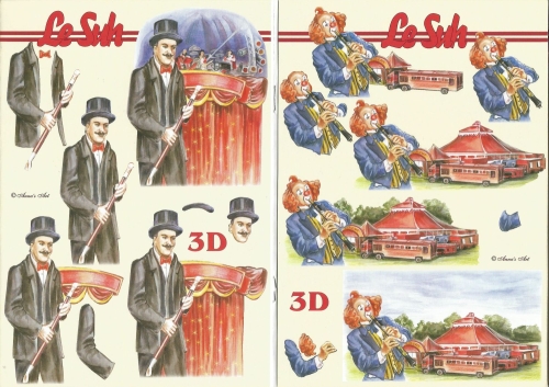 3D-Buch A5 Zirkus von LeSuh (345637)