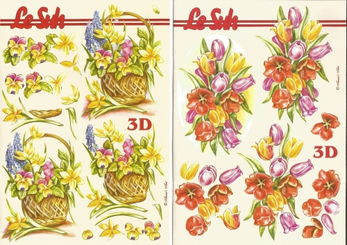 3D-Buch A5 Frhlingsblumen von LeSuh (345609)