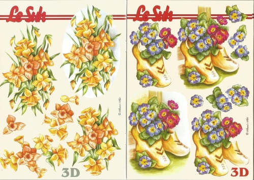 3D-Buch A5 Frhlingsblumen von LeSuh (345609)