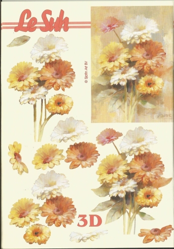 3D-Buch A5 Wein und Blumen von LeSuh (345640)