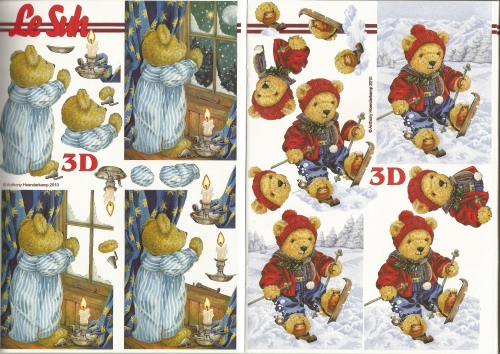 3D-Buch A5 Weihnachts-Bren von LeSuh (345653)