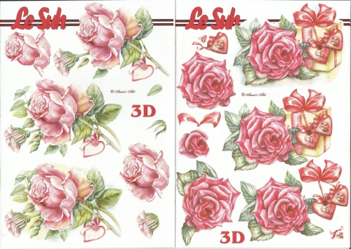 3D-Buch A5 Rosen von LeSuh (345667)