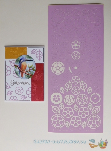 Sticker - Blumen - flieder - 1114