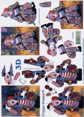 3D-Bogen Clowns von LeSuh (4169456)
