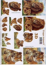 3D-Bogen Tiger und Lwe von LeSuh (416944)