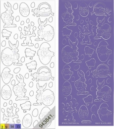 Sticker - Ostern - violett - 880
