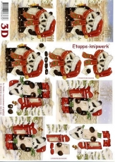 3D-Bogen Weihnachtspandas von LeSuh (4169532)