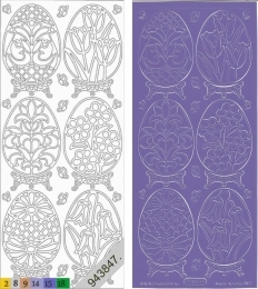 Sticker - Ostern - violett - 899