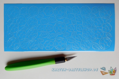 Sticker - Blumen - hellblau - 1114