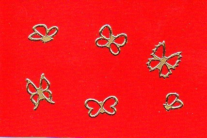 Sticker - Schmetterlinge 1 - gold - 1110
