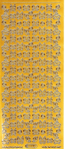 Sticker - Schmetterlinge 1 - gold - 1110