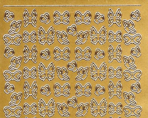Sticker - Schmetterlinge 1 - gold - 1110