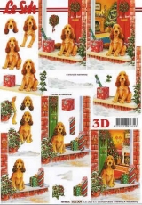 3D-Bogen Hund mit Geschenk von LeSuh (650004)