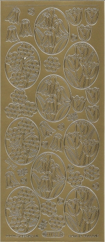 Sticker - Ostern - gold - 1123