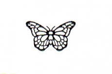 Sticker - Schmetterlinge 2 - schwarz - 822