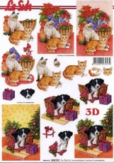 3D-Bogen Hund und Katze von LeSuh (650012)