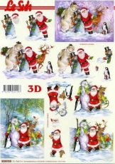 3D-Bogen Weihnachtsmann mit Polarbr von LeSuh (4169714)