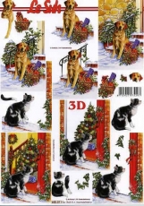 3D-Bogen Katze und Hund von LeSuh (650011)