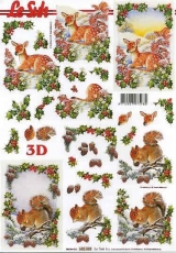 3D-Bogen Reh und Eichhrnchen von LeSuh (650003)