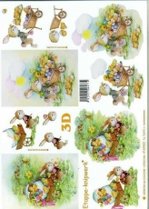 3D-Bogen Hase mit Schubkarre von LeSuh (4169422)