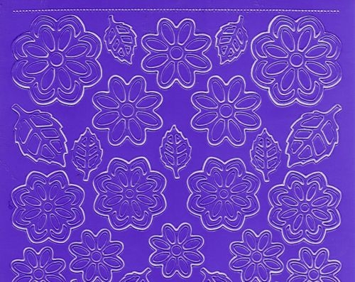 Sticker - Blumen 19 - violett - 1113