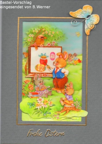 3D-Bogen Lehrer Osterhase von LeSuh (4169417)
