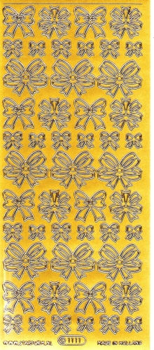 Sticker - Schleifen 1 - gold - 1111