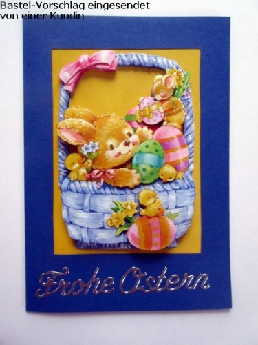 3D-Bogen Osterhase und Korbvon LeSuh (4169415)