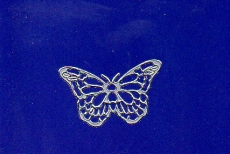 Sticker - Schmetterlinge 2 - silber - 822