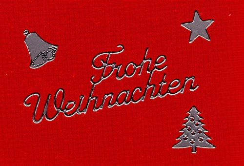 Sticker - Weihnachten - silber - 450