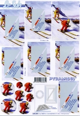 3D-Pyramidenbogen Skifahrer von LeSuh (630.081)