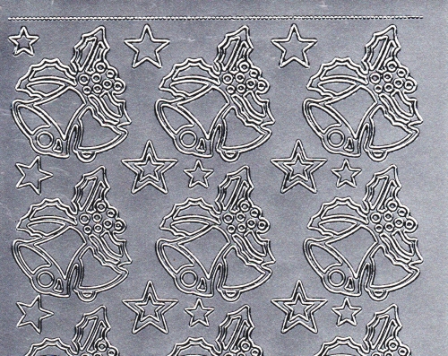 Sticker - Glocken 1 - silber - 855