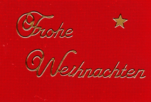 Sticker - Frohe Weihnachten - gold - 451