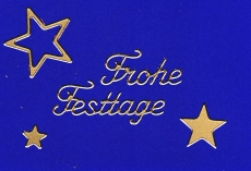 Sticker - Frohe Festtage - gold - 452
