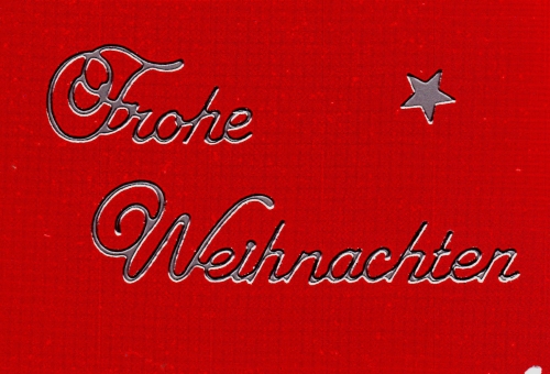 Sticker - Frohe Weihnachten - silber - 451