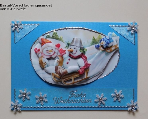 Sticker - Frohe Weihnachten + Ecken + Rnder - silber - 467