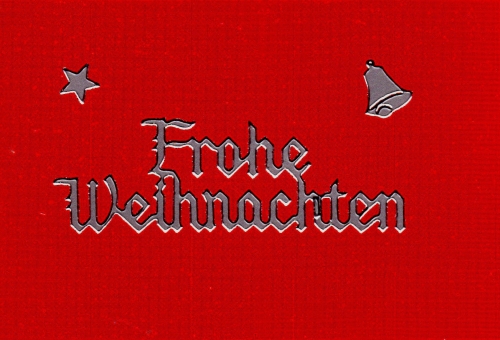 Sticker - Frohe Weihnachten - silber - 455