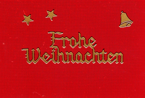 Sticker - Frohe Weihnachten - gold - 455